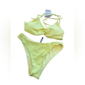 NWT Berlook bikini set YELLOW Size M